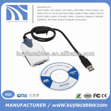 External USB 2.0 para VGA Multi-Monitor Video Converter